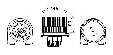 AVA QUALITY COOLING vidaus pūtiklis OL8619